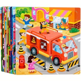 Resim 49 Parça Çocuklar İçin Ahşap Puzzle - Hayvan & Dinozor Sahne, Hafıza ve Motor Becerilerini Geliştirmek İçin Eğitici Oyuncak, Çok Renkli Güçlendirilmiş Ahşap, İdeal Anaokulu Hediyesi 