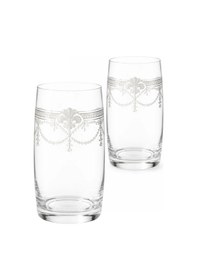 Resim Coronam Model Desenli Zarif Su & Meşrubat Bardağı 2 Li Set Beyaz 