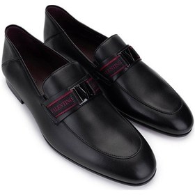 Resim Valentino Valentıno Erkek Hakiki Deri Siyah Loafer Ayakkabı 667 20090 Erk Ayk Y23 Black Siyah 