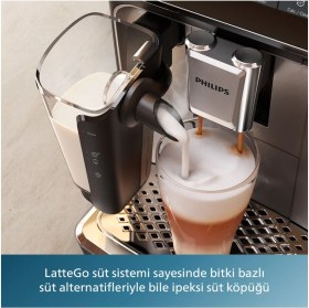 Resim Philips Lattego Tam Otomatik Espresso Makinesi, Tek Dokunuşla 4 Çeşit Içecek, EP2220+ 1KG TCHİBO KAHVE 