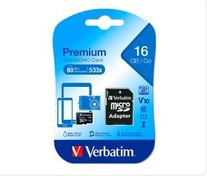 Resim Verbatim 16GB Micro SDXC Class 10 Hafıza Kartı 