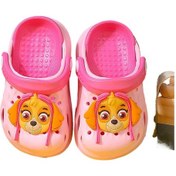 Resim Yaz Yeni Çocuk Crocs Plaj Ayakkabısı Terlik Karikatür Pembe 