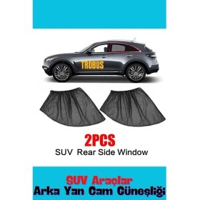 Resim Honda Hr-V 1998 - 2006 Suv Uyumlu Yan Cam Güneşliği Ön Veya Arka 