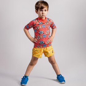 Resim Çocuk Rashguard & UV Koruyucu Kısa Kollu Mayo Red Sea - 2 YAŞ 