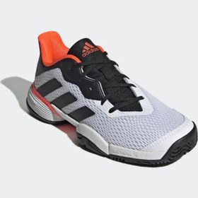 Resim Adidas GW2996 Barricade Çocuk Beyaz Tenis Ayakkabı adidas