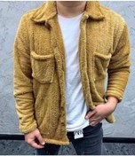 Resim Erkek Polar Düğmeli Hırka - Sarı 