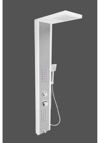 Resim Çift Renk Beyaz-silver Gri Masajlı Duş Set Çok Renkli 