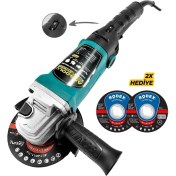 Resim Devir Ayarlı Taşlama Makinesi, 115 mm Disk, 2 Adet Disk Hediye, Taşlama ve Hafif Kullanıma Uygun 