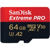 Resim SanDisk 64GB Extreme PRO 170MB/s microSDXC UHS-I Hafıza Kartı 