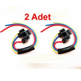 Resim Far Fişi H4 Ampul Duyu Atom Far Fişi 2 Adet Lüx li 1.5mm 
