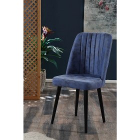 Resim My Massa Polo Sandalye - Ahşap Siyah Ayaklı 