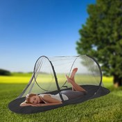 Resim Kamp ve Açık Hava Maceraları için Taşınabilir Sivrisinek Ağı - Kolay Kurulum, Montaj Gerektirmez, Nefes Alabilen Polyester Kumaş, Seyahatler, Partiler ve Arka Bahçe Eğlencesi İçin İdeal 