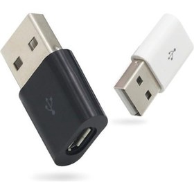 Resim Usb To Dişi Micro Usb Otg Çevirici Dönüştürücü Adaptör 