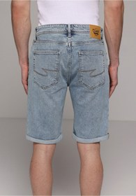 Resim Colin's Straight Fit Orta Bel Düz Erkek Light İndigo Denim Jean Şort 