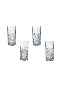 Resim Timeless Meşrubat-long Dirink Bardağı Cam 365 Cc Paşabahçe 4'lü Şeffaf 
