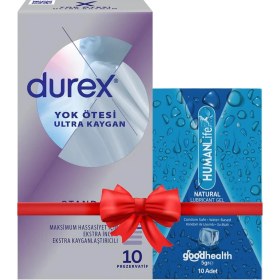 Resim Durex Yok Ötesi Ultra Prezervatif 10'lu + Humanlife 5 gr x 10 Doğal Jel Lubricant 