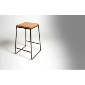 Resim Abronya Tabure Yüksek Sandalye Ahşaplı Tabure Bar Taburesi Metal Ayaklı Tabure Modeli 