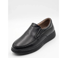 Resim Sj Shop Erkek Siyah Klasik Hakiki Deri Loafer 