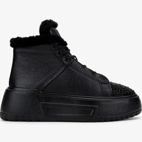 Resim Valmenti Kadın . Casual Bot 1011 6452 Bn Bot Sk24-25 Syh Fltr/taslı Siyah 