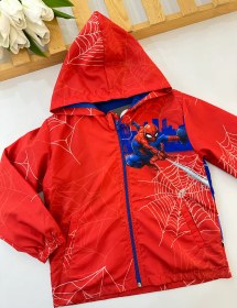 Resim Erkek Çocuk Kırmızı Spiderman Yağmurluk 