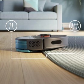 Resim Philips Robot Süpürge Vacuum Cleaner Akıllı Siyah Islak Kuru Robot Süpürge 