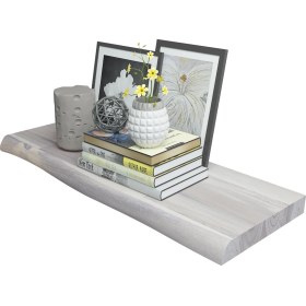 Resim INTERBUILD REAL WOOD Interbuild Yüzer Raf Duvara Monte Yatak Odası Oturma Odası Banyo Mutfak Ofis Dekor Raf 