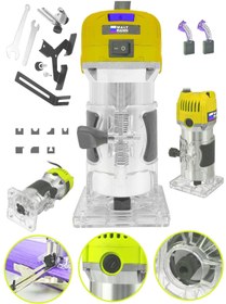 Resim WaltMann Germany 1200 walt Freze Formika Traşlama Makinesi 6mm Sarı 