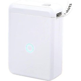 Resim Powermaster Pm-20343 Kablosuz Taşınabilir Bluetooth Lu Etiket Makinesi Yapışkanlı 15mm Genişlik Kablosuz Yazıcı 