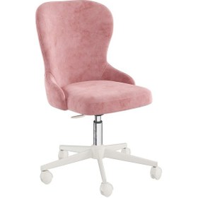 Resim Meltem Kids New Classy Genç Odası Amortisörlü Tekerlekli Çalışma Sandalyesi (beyaz-pembe (3010)) 