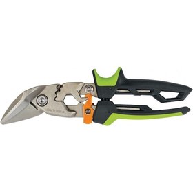 Resim Fiskars 1027210 Powergear Metal Levha Makası -Offset Sağ Kesim 
