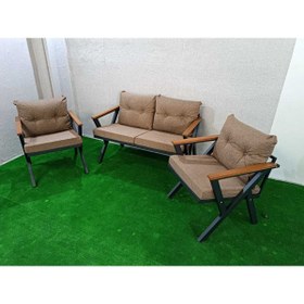 Resim Store Metal Çay Seti Koltuk Takımı 2+1+1 Balkon Takımı Bahçe Mobilyaları 