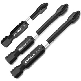 Resim Youmex S-2 Çelik İvme Magneetik Kafa Tornavida Ucu Seti, Siyah Fosfatlama, Kırılmaya Dayanıklı, 3 Adet 50+65+70mm 