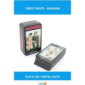 Resim Metal Kutulu Sanatsal Tarot Kartı Manara 1 Adet 