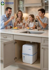 Resim As Water Elite Su Arıtma Cihazı 8 Lt Çelik Tanklı 80 Gpd Mebranlı Kaçak Koruma Aparatlı 80 Gpd Süper Membran (Önerilen) 
