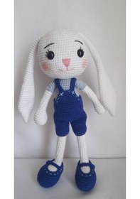 Resim Amigurumi Mavi Tavşan Oyuncak 