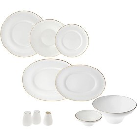 Resim Jumbo Gold Star Fine Bone 12 Kişilik 60 Parça Yemek Takımı 