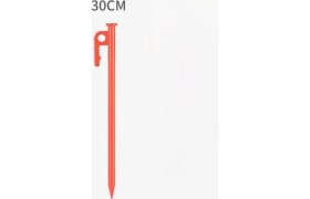 Resim 4 Adet 30 cm Turuncu Çadır Kazığı - Güçlü Transmisyon Demir Kamp Çivisi | Dayanıklı Outdoor Kazık 