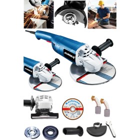 Resim Stilmax Stm180ag 2400w Büyük Boy 180mm Taşlama Makinesi Metal Kesme Spiral Jet Taşı + 180mm Taş Hediyeli 