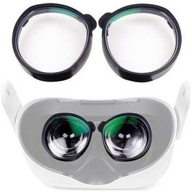 Resim Pazly Qısyker 1 Çift Vr Gözlük Miyopi Lens Oculus Quest 2 İçin, 0-500 Derece Miyopi/50-200 Derece Astigmatizma/1.56 Lens, Optimal Fit 