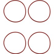 Resim Lasonstiges 4x Kırmızı Silikon O Halka Contalar Ağacı 110mm X 104mm X 3.5mm 