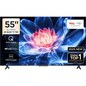 Resim Tcl 55T6C 55" 139 Ekran Uydu Alıcılı 4K Ultra HD QLED Google Tv 
