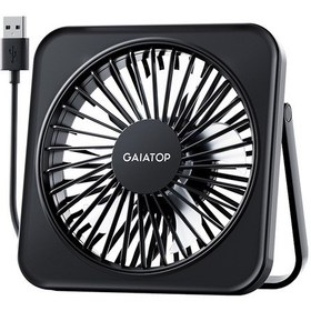 Resim 3 Hız Ayarlı 5 İnç Taşınabilir Usb Masa Vantilatörü Siyah 