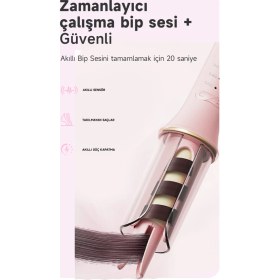 Resim Pluzz Otomatik Saç Maşası Kalın Su Dalgası 32mm Iyonlu 