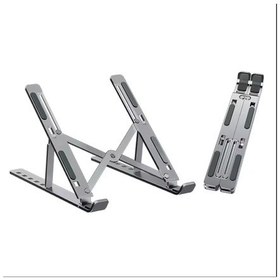 Resim Macbook Laptop Bilgisayar Standı Notebook Özel Yükseltici Stand Tablet Tutucu Ayarlı Metal Metal Stand-970 
