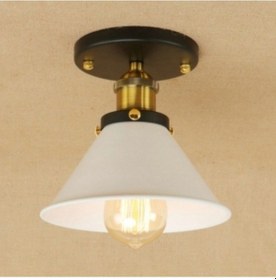 Resim Rıolight Retro Metal Tekli Rustik Tavan Plofonyer (538285690) 