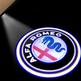 Resim Xiyu Shop No.1 Boyutu 2 Adet Yeni Moda Led Araba Kapısı Karşılama Işığı Logo Projektör Alfa Romeo Giulia Giulietta Mito Stelvio Brera Için (Yurt Dışından) 
