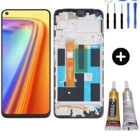 Resim Realme 7 Uyumlu A Kalite Lcd Ekran Dokunmatik + Montaj Seti 