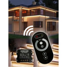 Resim Hero Led 36A Dokunmatik Touch LED Dimmer Uzaktan Kumanda ile 12V İç Mekan Kontrol Cihazı 
