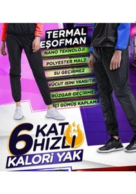 Resim Altıs Termal Sauna Eşofman - ya Yardımcı Ve Terleten Siyah 