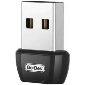 Resim Go Des GD-BT113 USB Bluetooth Adaptör V5.0 2.4 GHz 3 Mbps Aktarım Hızı - ZORE-220694 Siyah 